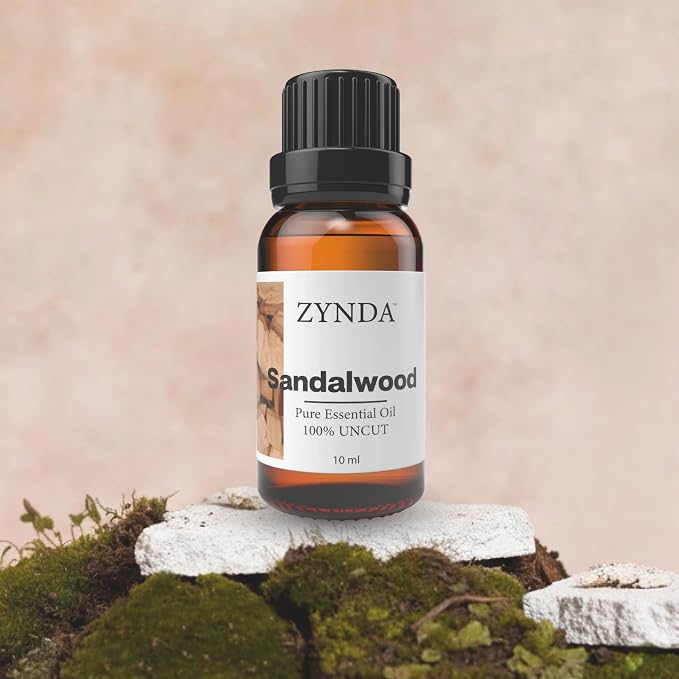 Sandalwood Essential Oil – 100% Pure & Natural Aromatherapy Oils | Organic Sandalwood Oil for Diffuser, Skin & Relaxation | Woody & Calming Scent Essential Oils – Uncut Premium Quality – 10ml