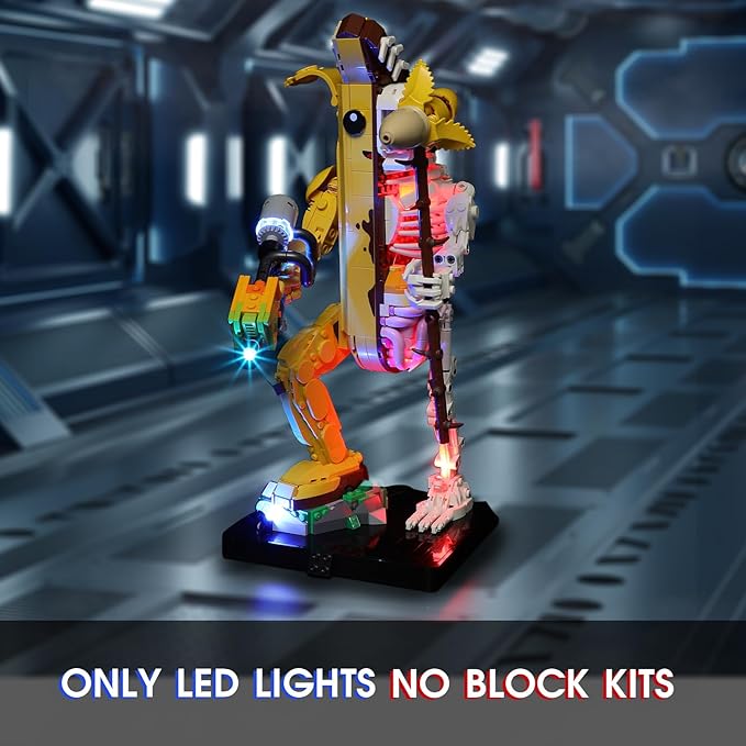 Vaodest Led Light for Lego 77072 Fortress Peely Bone Set,Design and Configuration Compatible with Model 77072(Led Light Only, Not Building Block Kit)