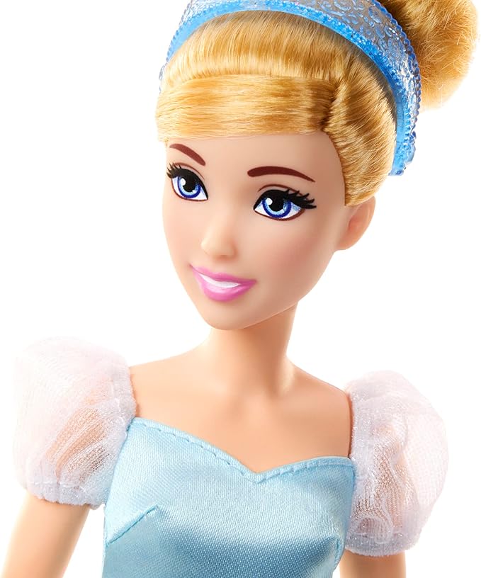 Mattel Disney Princess Toys, Cinderella Fashion Doll & Horse with Saddle, Brushable Mane & Tail & Styling Accessories, Inspired by the Movie