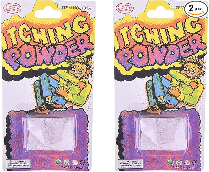 2Pcs Purple Helpful Funny Powder Safe Broken Glass Itching Powder Feminine Powders Ength of Product is 14cm and The Width is 7.5cm Easy to Carry, Feminine Powders
