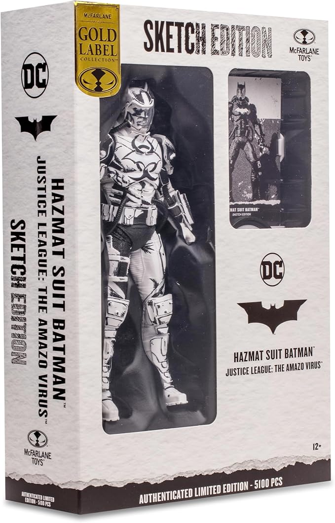 Hazmat Suit Batman (DC Multiverse) Sketch Edition Gold Label 7"" Figure MTS Exclusive, 17047