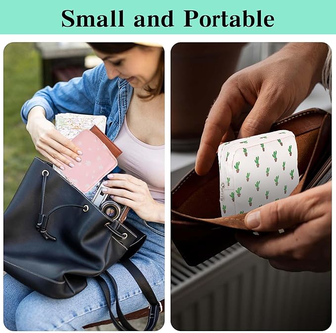 3 PCS Sanitary Pad Storage Bag Portable Period Bag for Pads/Sanitary Napkins/Tampons, Sanitary Napkin Storage Bags First Period Gifts for Daily Hygiene Bags Travel Containers