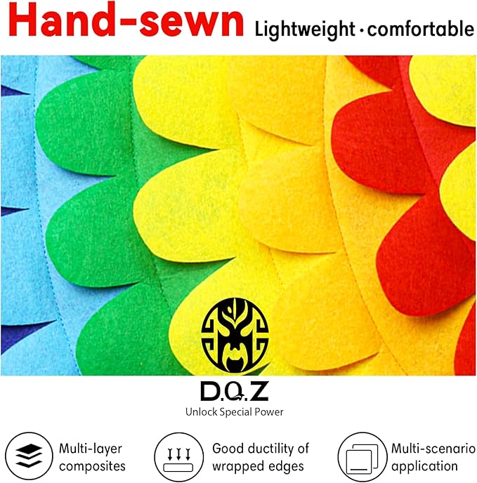 D.Q.Z Bird-Wings-Costume for Kids Dress Up, Felt Feathered Owl Parrot Chicken Animal Role Play Costume, Gift for Girl Boys