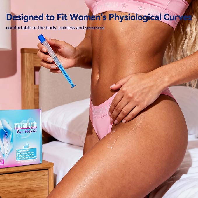 Vaginal Moisturizer Gel for Women with 14mg Hyaluronic Acid, 12 Count | Hormone-Free, Plant Extracts, Gentle & Non-Irritating, pH Balanced, Long-Lasting 72-Hour Hydration, Vaginal Dryness Relief