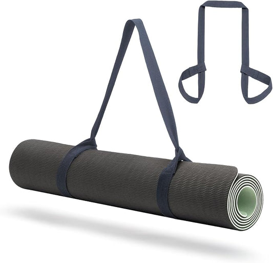 Yoga Mat Carrier Strap, Adjustable Thick Straps Sling for Carrying Large Mats, Stretching Band
