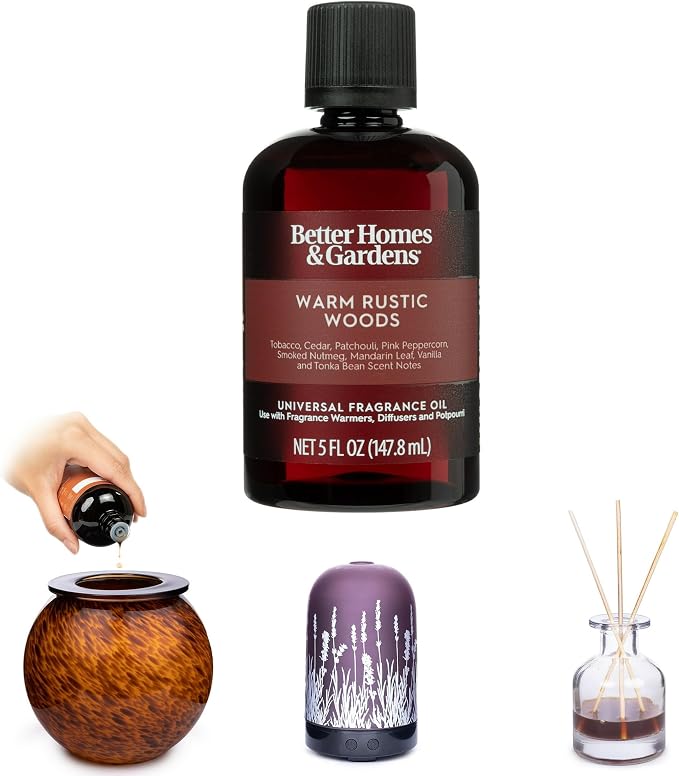 Universal Fragrance Oil, 5 fl oz by HB&G (Rustic Wood)