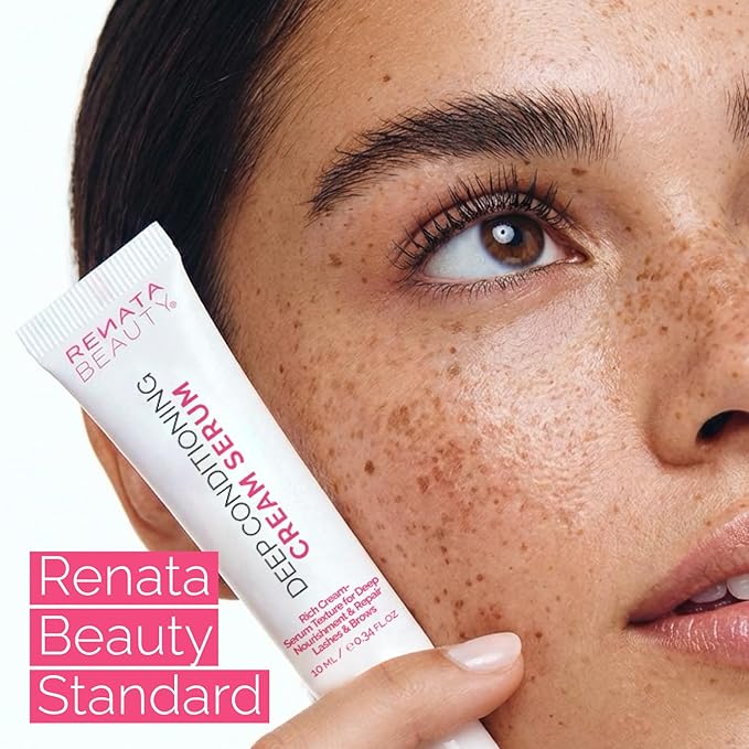 RB RENATA BEAUTY Lash & Brow Deep Conditioning Cream Serum – Rich Conditioning Cream for Lashes & Brows – Nourish, Repair & Protect for Eyebrows and Eyelashes – Post-Treatment Aftercare & Daily Use