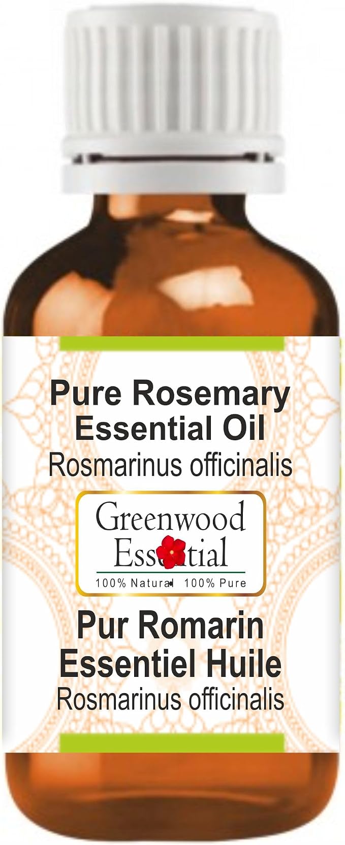 Greenwood Essential Pure Rosemary Essential Oil (Rosmarinus officinalis) Steam Distilled 30ml (1 oz)