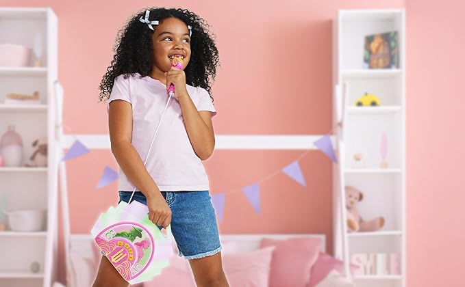 Wicked Karaoke Microphone with Boombox for Fans of Toddler Toys, Kids Karaoke Machine with Built in Music (Wicked)