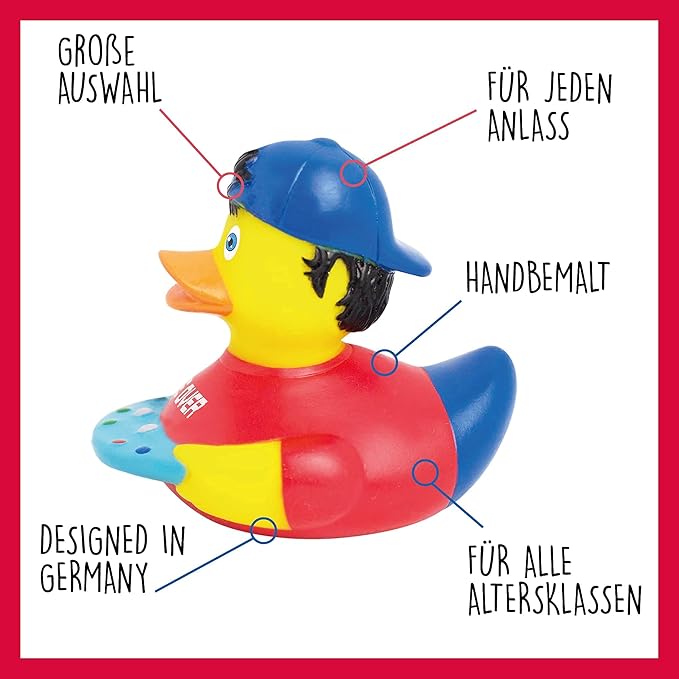 Gamer Boy Rubber Duck Bath Toy | Safe for All Ages | Collectable 100's to Choose | 3 x 3.5 x 3