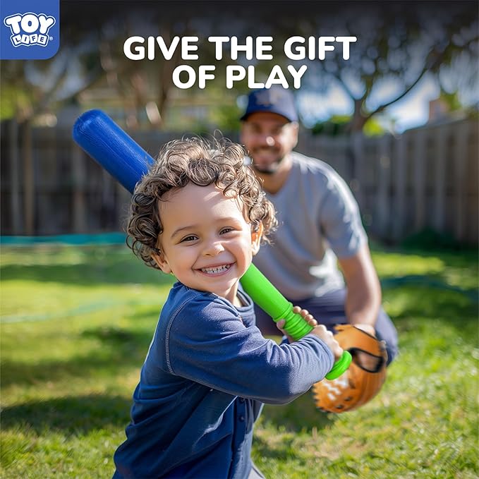 TOY Life Tball Set for Kids 3-5 5-8 Tball for Kids 5-8 Tee Bat Toddler Baseball Tee Balls Set Bat Baseball Kid T Ball Stand for Kid 3-5 T Ball Bat Outdoor Outside Door Toys