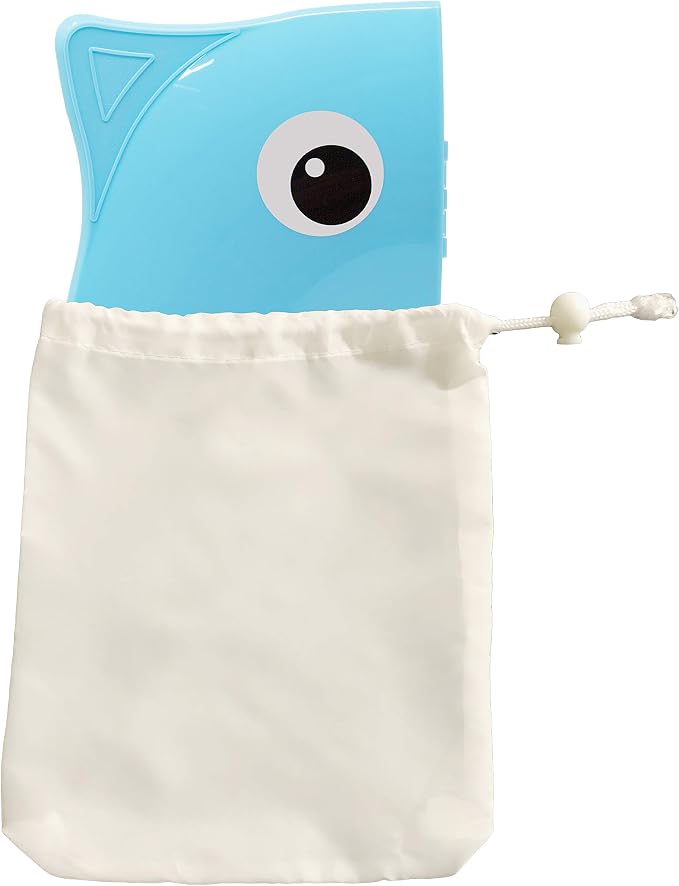 Toilet Potty Training Seat Cover, Travel Toilet Seat, Folding Non Slip Silicone Pads, Travel Portable Reusable Kids Toddlers Boys Girls, Carry Bag (Blue)