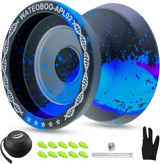 WATIEOBOO Professional Responsive Yoyo for Beginners & Adults - Durable, Extended Spin Time with Glove & 10 Replacement Strings