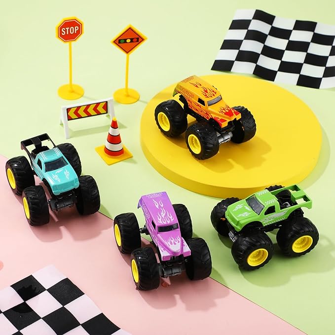 4 Pcs Color Changing Car Bath Toys 1: 43 Kids Truck Mold Water Table Toys Toddlers Baby Bathtub Shifters Vehicles Truck for Child Valentine's Day Change Pool Gift Party Prizes Favors