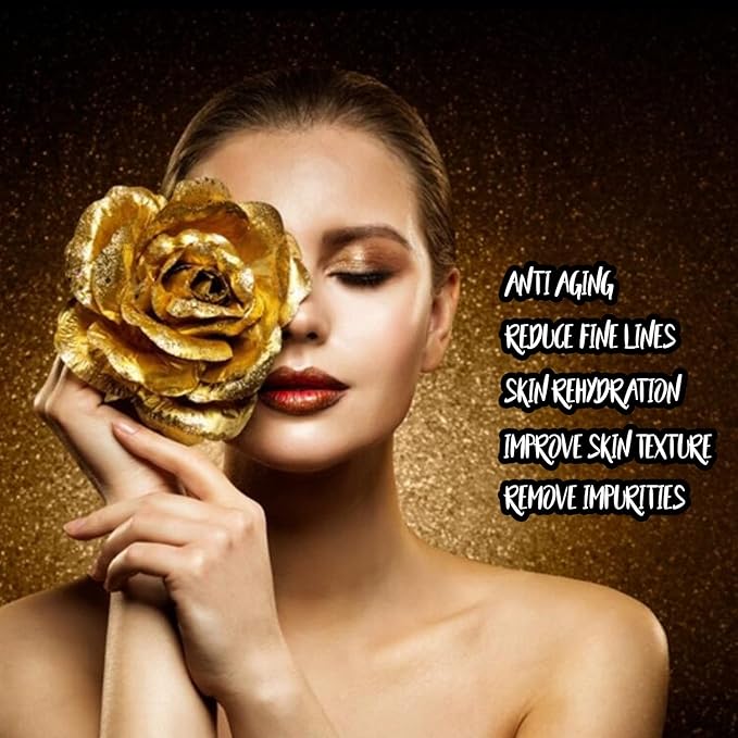 24K Collagen Facial Mask (15 PCS) Anti Wrinkle, Firm Skin & Hydrating Skin Anti Aging, Puffiness, Mask for Revitalizing