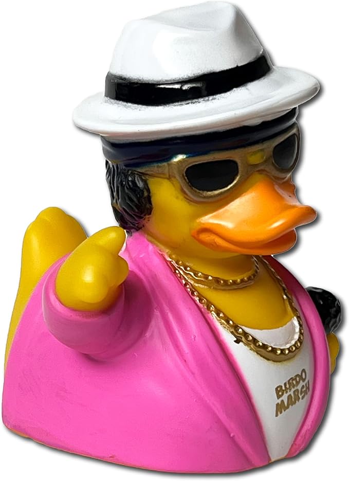 CelebriDucks - Birdo Marsh - 24K Mallard - Floating Rubber Ducks - Collectible Bath Toy Gift for Kids & Adults of All Ages