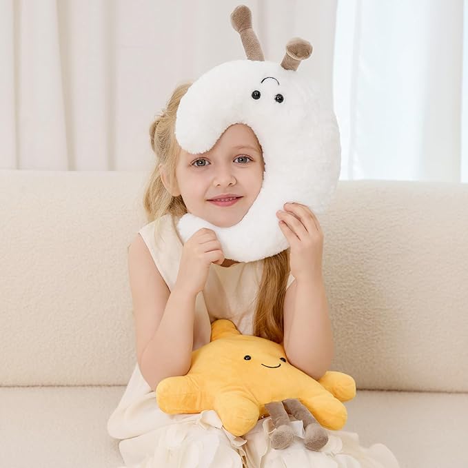 XYG® Amuseables Sun and Moon Stuffed Toy, Medium 13 inches - Sun and Moon Plush - Fun Gift Idea, 2PCS Cute Smiling Sunshine Moon Stuffed Animal Gift for Children's Birthdays