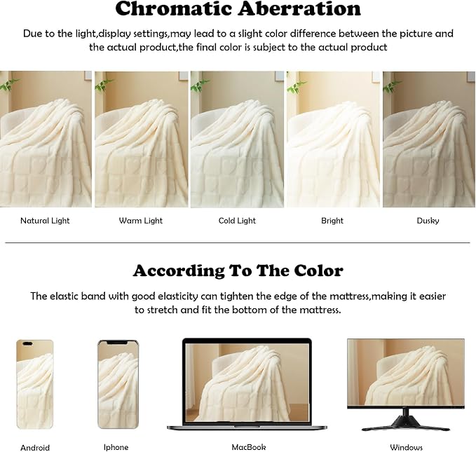 NEWCOSPLAY 3D Heart Checkered Flannel Twin Blanket, Ivory Love, 60"x80" | Super Soft Cute Lightweight Decorative Premium Silky Fleece Blanket for Couch Sofa Bed, Gift for Women Men, All Season Use
