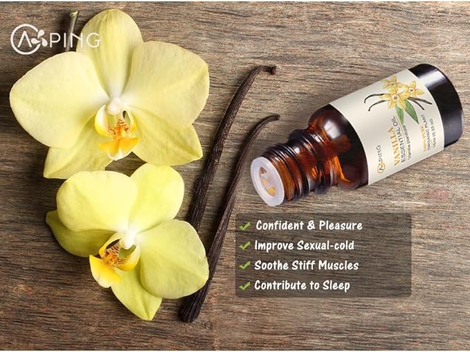 Gardenia & Vanilla Essential Oils - 100% Pure Organic Natural Plant Oils for Diffuser, Aroma, Spa, Massage, Yoga, Perfume, 2x10ML