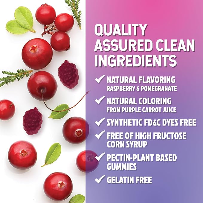 Probiotics for Women Gummies with Cranberry - 6 Premium Strains for PH Balance - Women Probiotics for Digestive Health, Vaginal & Immune Support, Women's Probiotic Feminine Health Gummy - 60 Gummies