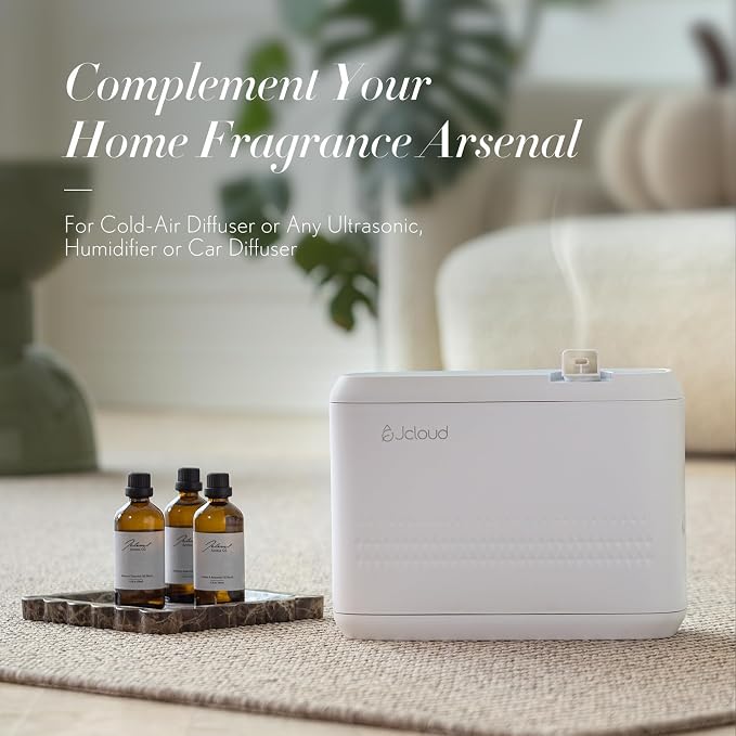 JCLOUD Paris Essential Oil for Diffuser - Hotel Diffuser Oil & Home Luxury Scents - Pure Aromatherapy Diffuser Oil with Rose, Jasmine and Honeysuckle, Natural & Pet Safe - 100mL