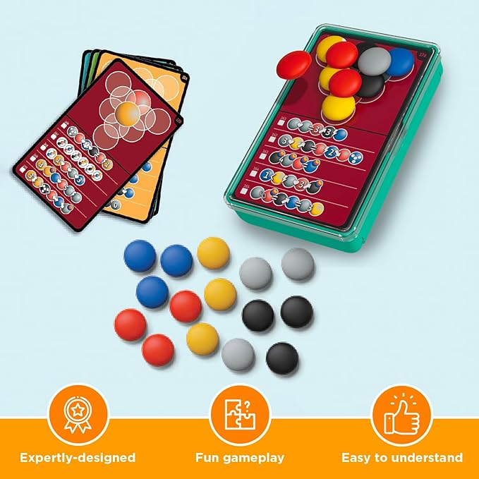 Dimension: The Brain Game to Go | Brainteasers |Puzzles| Solo Games | 1 Player | Dimension | Stacking Game | Kosmos Game
