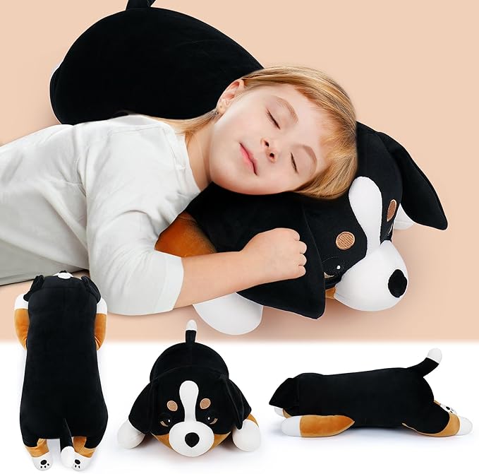 30'' Giant Bernese Mountain Dog Plush Stuffed Animal- Bernese Mountain Dog Plush Pillow Plushies, Large Sleeping Stuffed Animals Plushie Toy, Big Body Pillow Birthday Gifts for Kids Girls Boys