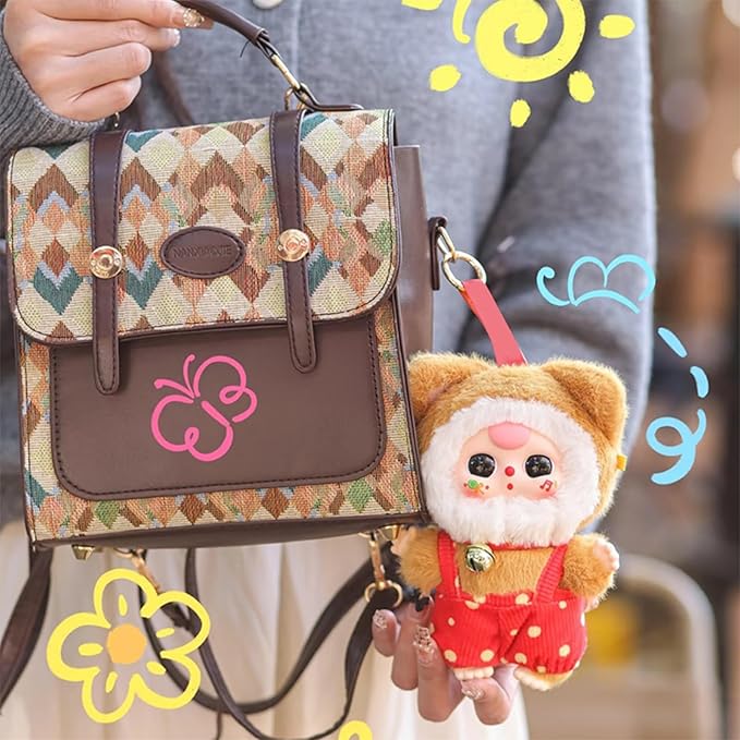 Baby Three Billionaire Lucky Cat Series Box Toys, Cat Theme Mystery Box Plush Doll Stuffed Toys Bag Pendant Charm Birthday Gift, Random 1PC