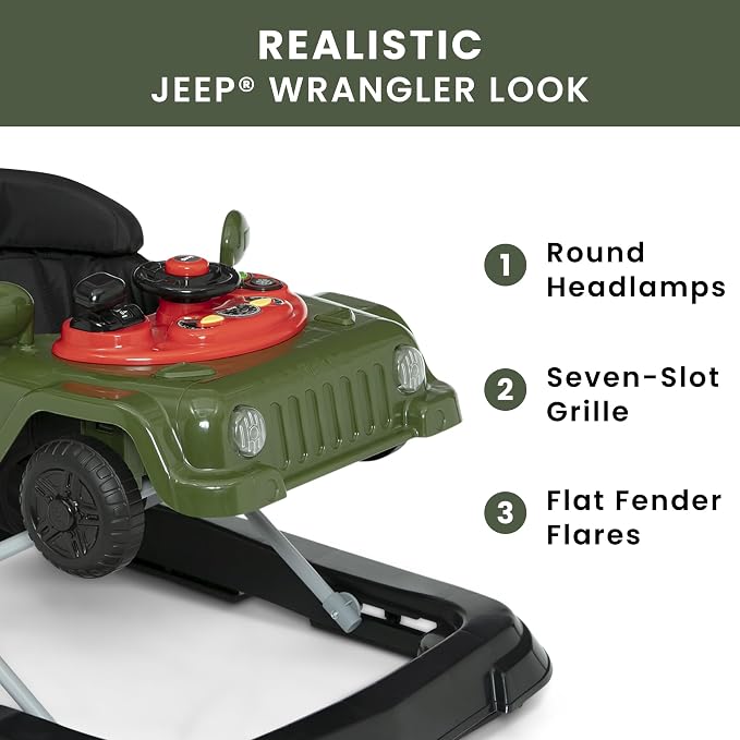 Jeep Wrangler Activity Walker by Delta Children, Green