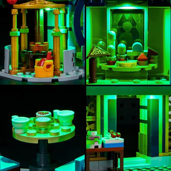 BrickBling LED Lighting Kit Compatible with Lego Wicked Welcome to Emerald City, Creative Light Compatible with Lego 75684-Lights Only, Not Come with Model