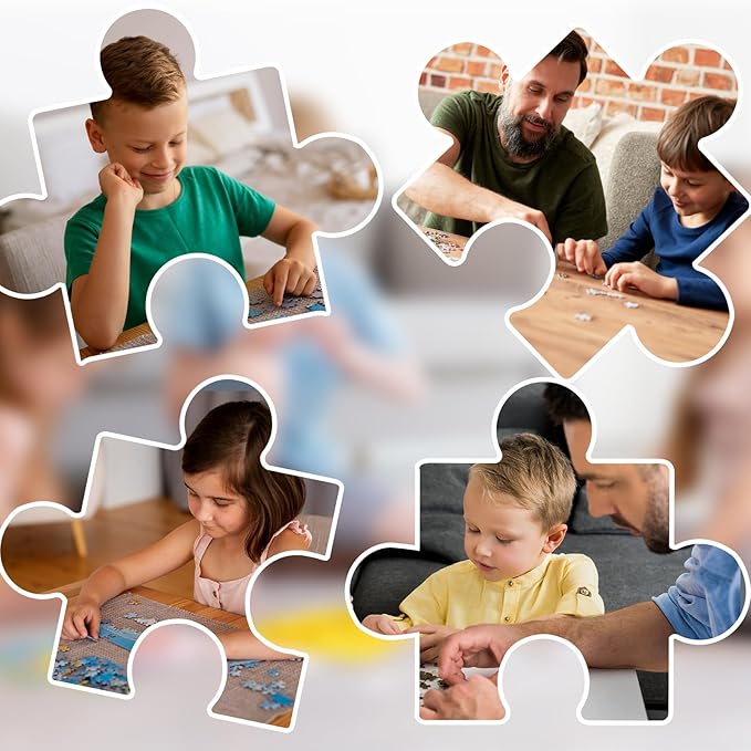 150 Pieces Mini Jigsaw Puzzles for Adults & Kids,6 x 4 Inches,Mini Puzzles,Travel Puzzle,Small Puzzles Challenging Difficult Puzzle,3 Pack Colorful Animals