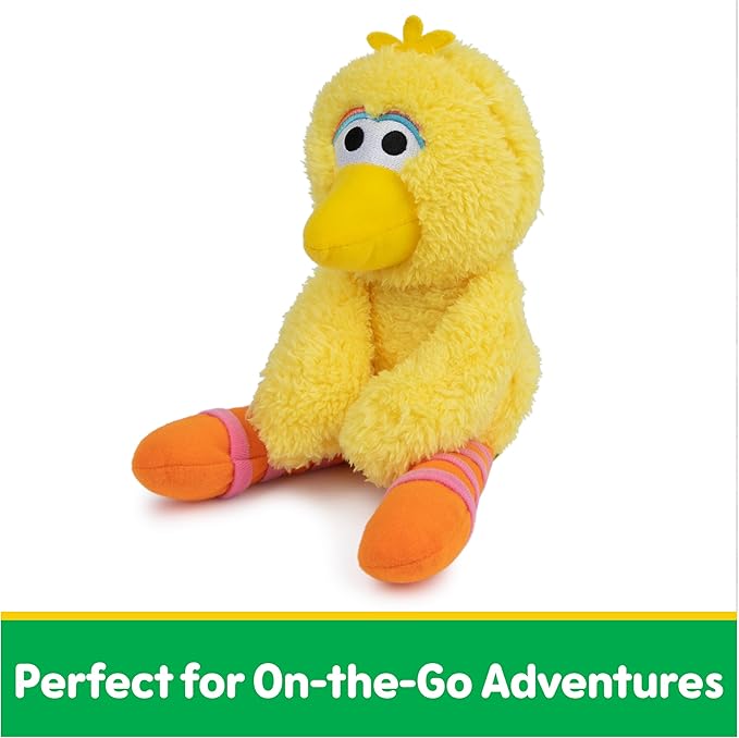 GUND Sesame Street Official Big Bird Take Along Buddy Plush, Premium Plush Toy for Ages 1 & Up, Yellow, 13”