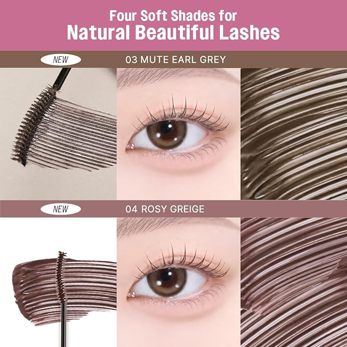 CLIO Kill Lash Superproof Mascara Fine, Waterproof Fixing Mascara, Natural Defining Look, Long-Lasting & Lengthening, Clump & Smudge-Free, for Sensitive Eyes, Korean Makeup Beauty (04 ROSY GREIGE)