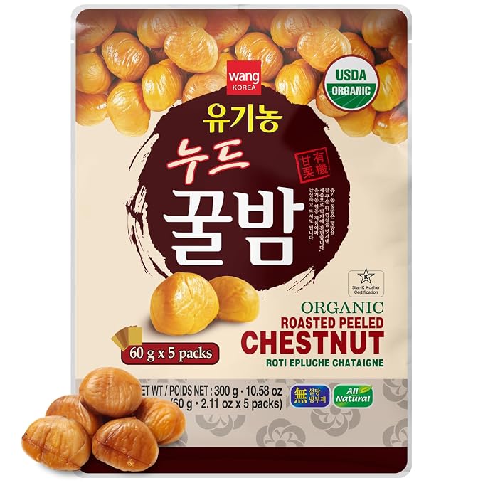 Wang Korean Snack On The Go - Katsuo Udon, Organic Chestnuts