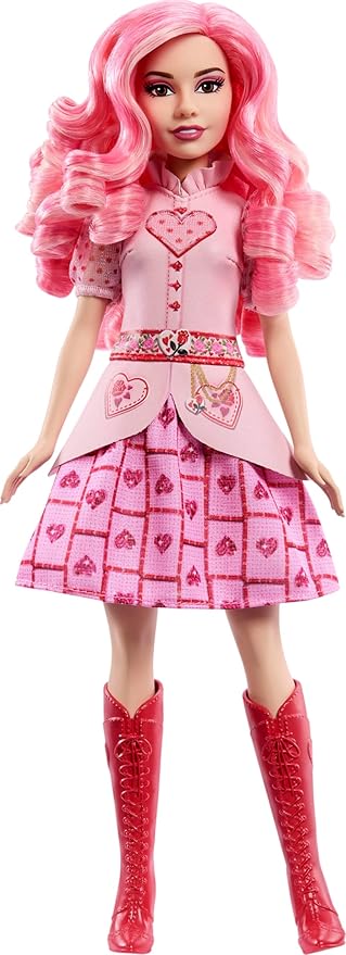 Mattel Disney Descendants: The Rise of Red Singing Bridget, Young Queen of Hearts Doll in Movie-Inspired Clothes, Sings “Shuffle of Love” in English