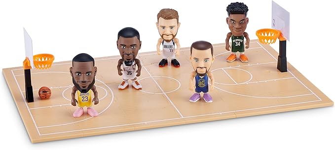 5 Surprise NBA Ballers Series 1 By ZURU, Collectible Mystery Capsule, Toy for Girls, Realistic Miniature Baby, Playset and Accessories