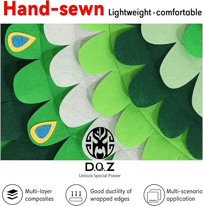 D.Q.Z Bird-Wings-Costume for Kids Dress Up, Felt Feathered Owl Parrot Chicken Animal Role Play Costume, Gift for Girl Boys