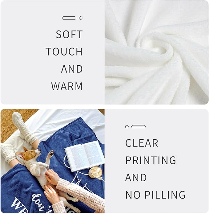 Get Well Gifts for Men Throw Blanket 60" x 80", Get Well Gifts for Men After Surgery, Feel Better/After Surgery/Surgery Recovery/Thinking of You/Get Well Soon Gift