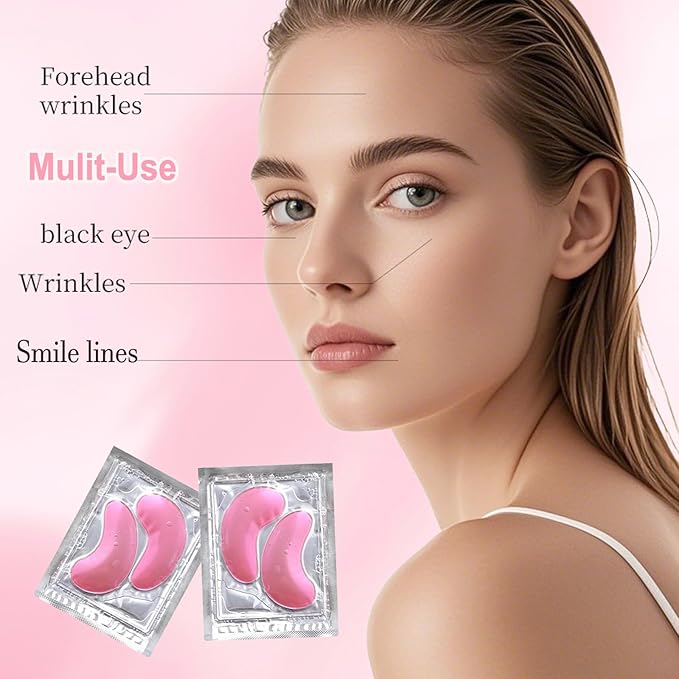 30 Pairs Pink Eye Masks, Under Eye Patches for Puffy Eyes, Reducing Fine Lines, Small Gifts for Women, Mothers Day Gifts, Teacher Gifts, Bulk Gifts, Bachelorette Party Favors,Skincare