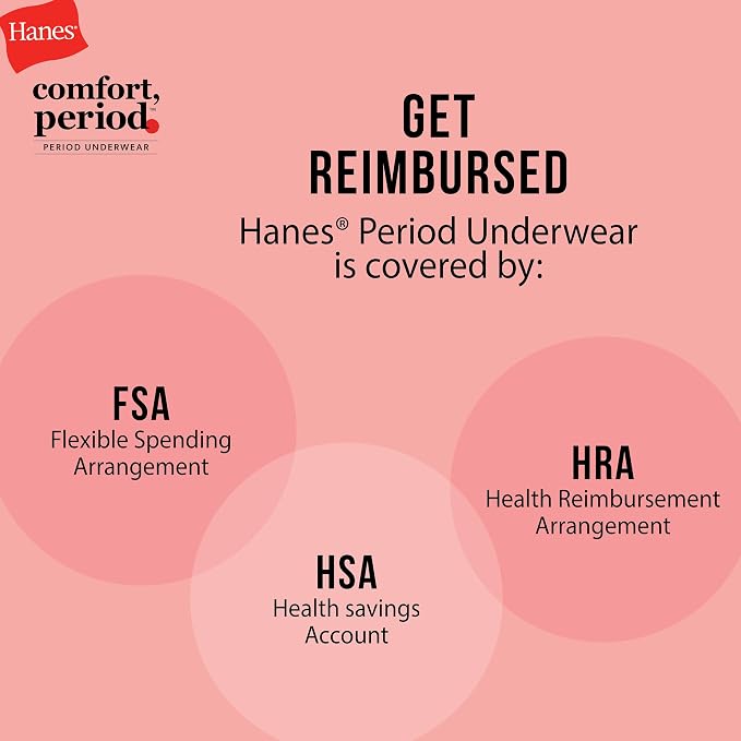Hanes Girls' Period Underwear Boxer Briefs, Comfort Period Boxer Brief Panties for Girls, Moderate Protection