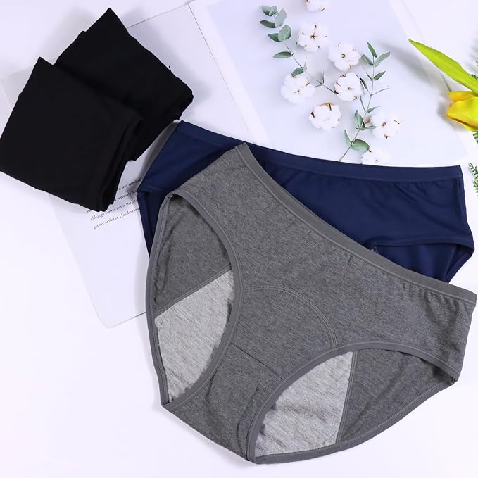 Demifill Teen Girls Period Underwear Cotton Soft Women Panties For Teens Briefs