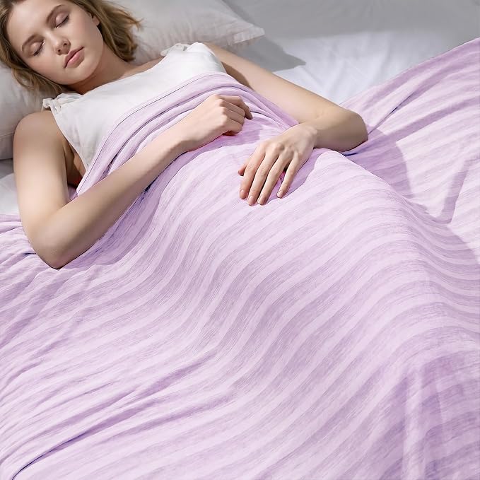 Cooling Blanket 60"x90" Summer Cooling Blanket for Hot Sleepers | Arc-Chill Q-Max >0.45 Cool Fiber, Keeps Cool for Night Sweats, Soft Lightweight Sofa Blankets for Kid Adults
