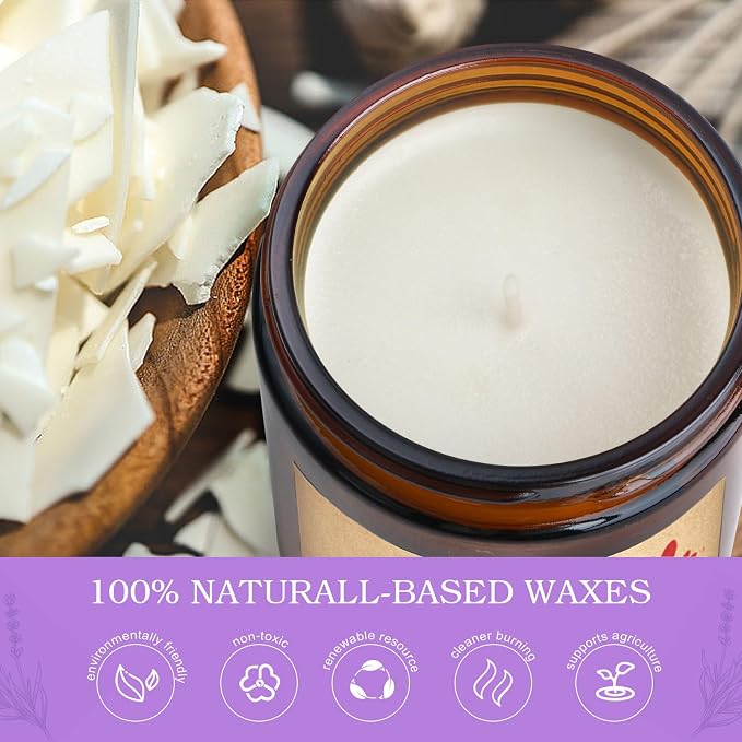 KOTKAS Grandma Candle Gifts for Mothers Day - 8oz Eucalyptus Lavender Scented Soy Candles Non Toxic Grandma Candles from Grandkids, Grandmas Birthday Gift from Grandson Granddaughter