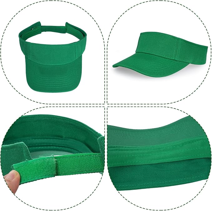 Topbuti Sports Sun Visor Hats for Women Men Adjustable Cotton Beach Baseball Tennis Golf Hat Caps UV Protection Visors