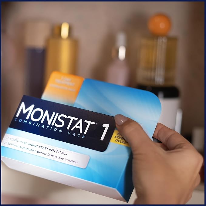 Monistat 1-Day Yeast Infection Treatment for Women, 1 Pre-Filled Tioconazole Cream Applicator, Fast-Acting Relief for Vaginal Itching, (Pack of 4)