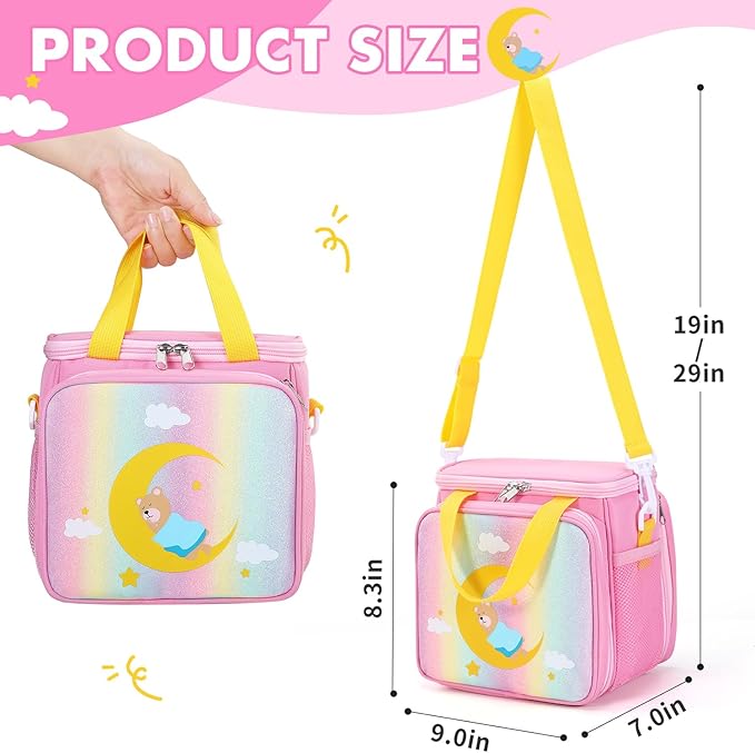 Carrying Case Compatible with Little Tikes Story Dream Machine Books Starter Set and Accessories,Portable Storage Bag for Story Books and Character with Handle and Shoulder Strap (Pink)