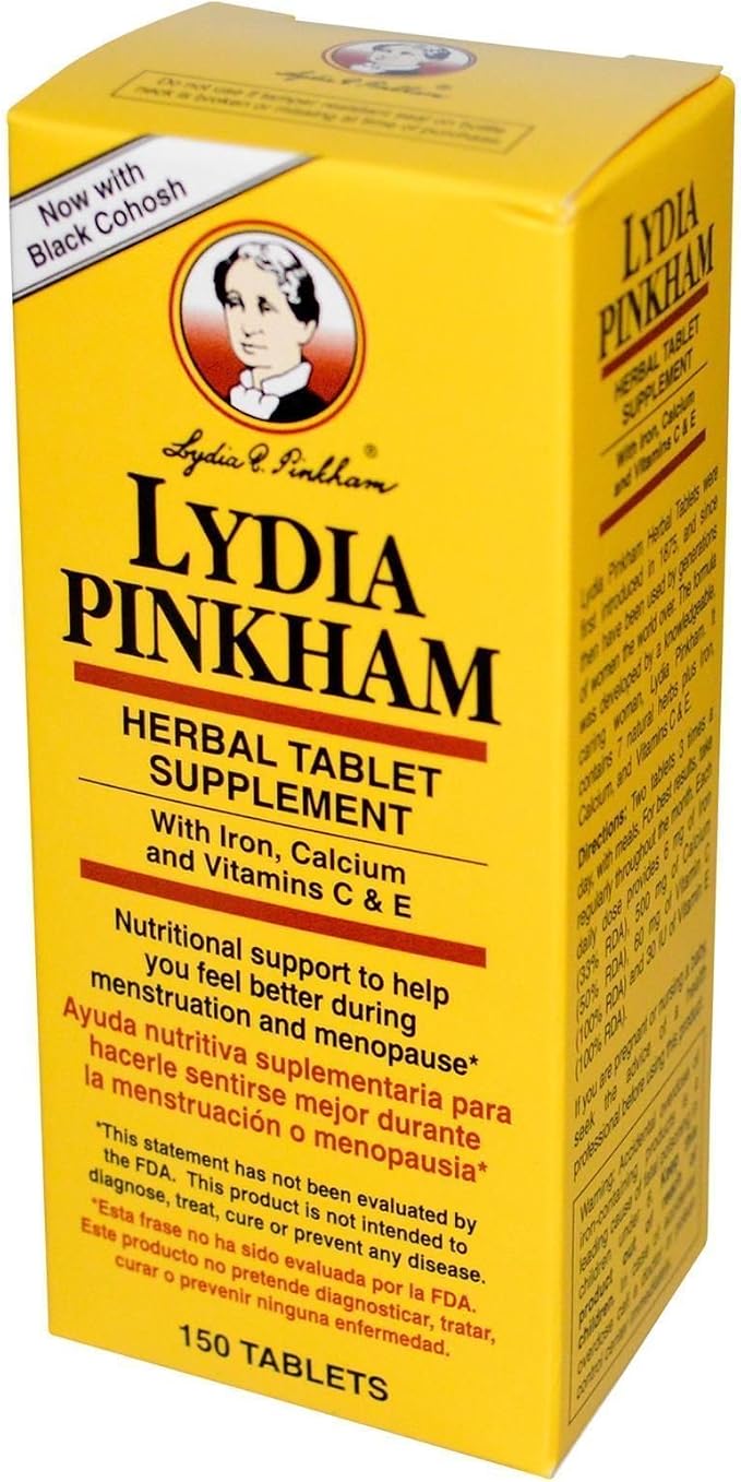 Lydia Pinkham Tablets Menopause, Lydia Pinkham 150 Tablets by Lydia Pinkham
