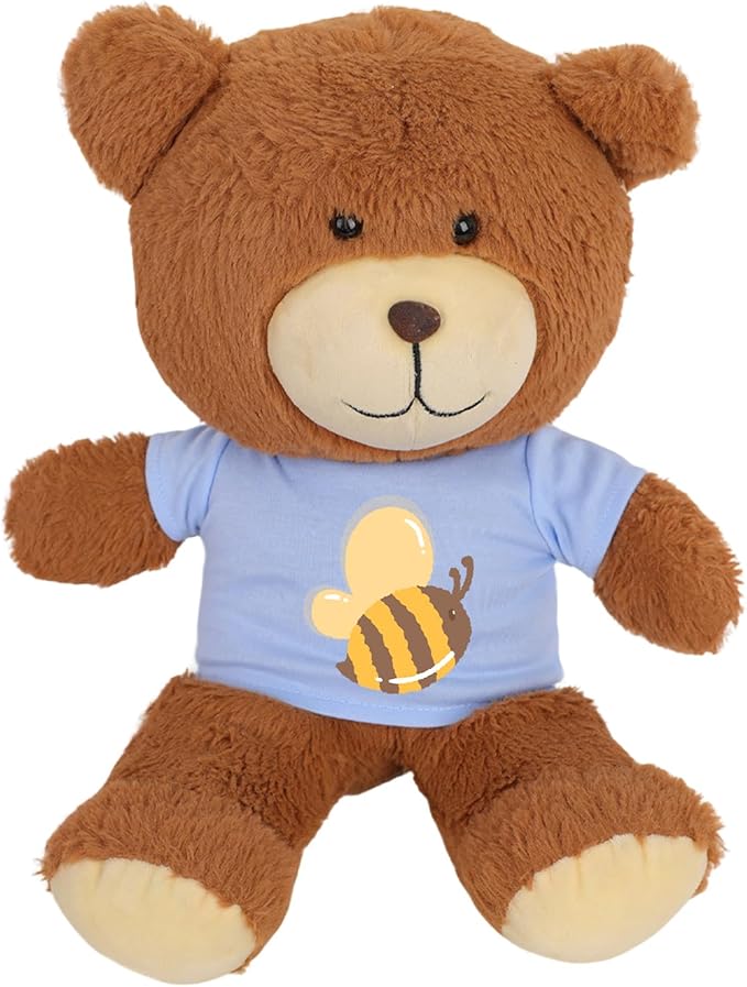 8 - Pack Light Blue Blank T - Shirts for 17 - 18 Inch Bears | Thick DIY Stuffed Animal Canvas Clothes (Blue)