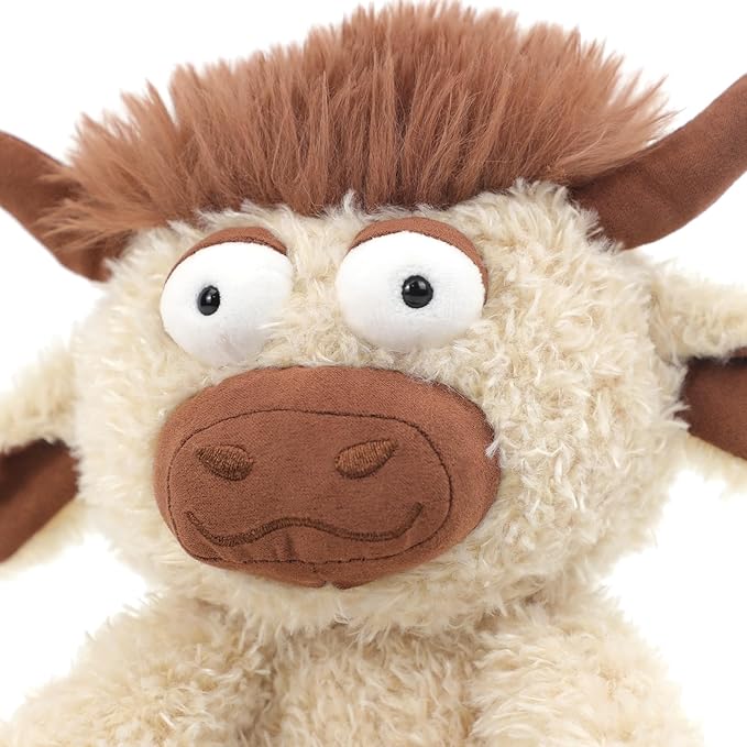 RECUR Highland Cow Plush Stuffed Animals, Soft Plushie Toys 10 inches