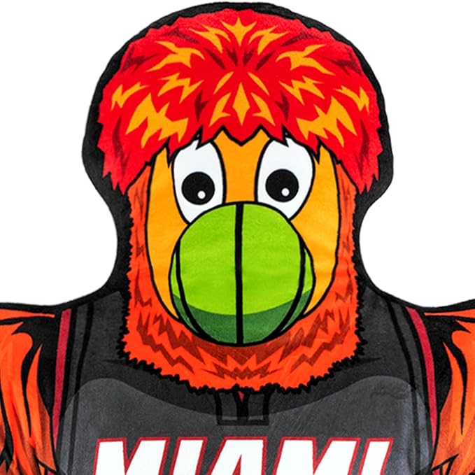 Bleacher Creatures Miami Heat Burnie 24" NBA Masoct Bleacher Buddy - Soft Plush Toy